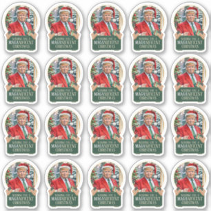Trump MAGA - Prachtige Kerst Vinyl Stickers