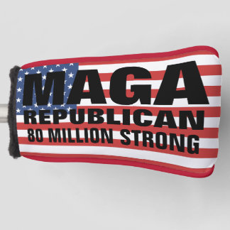 TRUMP MAGA REPUBLICAN 80 MILJOEN GOLF HEAD HOESJE GOLFHEADCOVER