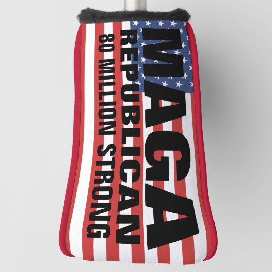 TRUMP MAGA REPUBLICAN 80 MILJOEN GOLF HEAD HOESJE GOLFHEADCOVER (Draai 90)