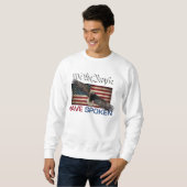 Trump MAGA Shirt met lange hoes (Voorkant volledig)