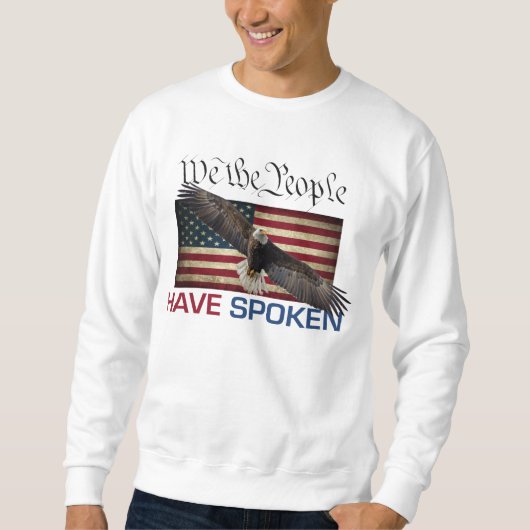Trump MAGA Shirt met lange hoes (Voorkant)