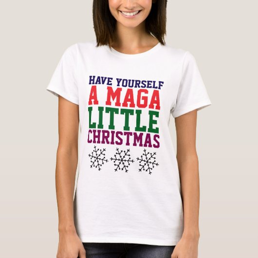 TRUMP MAGA T-SHIRT VOOR KERSTMIS (Voorkant)