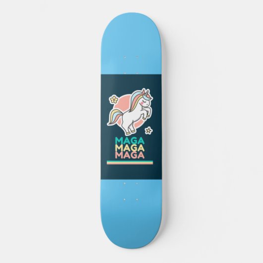 TRUMP MAGA UNICORN SKATEBOARD DECK (Voorkant)