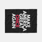 Trump Make America Great Again 2024 Maga T-shirt Fleece Deken (Voorkant (Horizontaal))