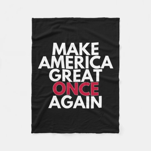 Trump Make America Great Again 2024 Maga T-shirt Fleece Deken (Voorkant)