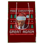 Trump Make Christmas Great Again Mok Shot Medium Cadeauzakje (Achterkant)