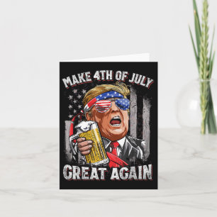 Trump maken 4 juli weer geweldig Mannen Drink be Kaart