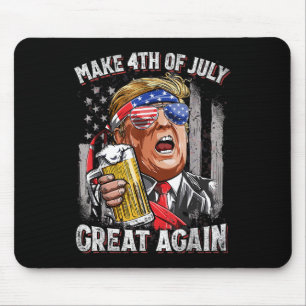 Trump maken 4 juli weer geweldig Mannen Drink be Muismat