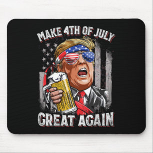 Trump maken 4 juli weer geweldig Mannen Drink be Muismat