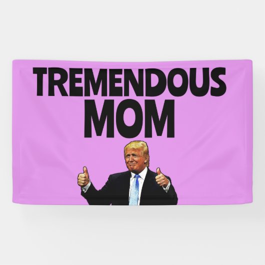 TRUMP MAM VERJAARDAGSFEESTBANNER SPANDOEK (Horizontaal)