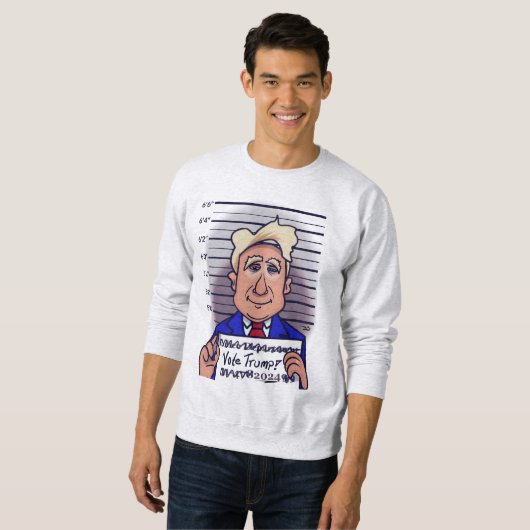 Trump Mannen Sweatshirt (Voorkant volledig)
