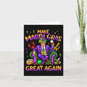 Trump Mardi Gras Kostuum Gras Gras Gras Kaart