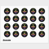 Trump Mardis Gras _1 Ronde Sticker (Vel)