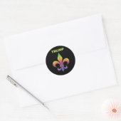 Trump Mardis Gras _1 Ronde Sticker (Envelop)
