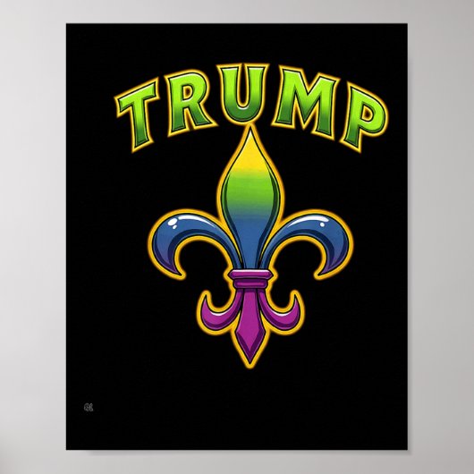 Trump Mardis Gras Poster (Voorkant)