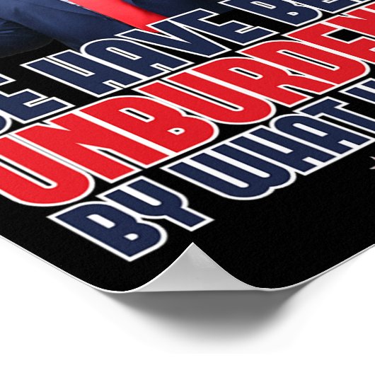 Trump Mega 2024 47e President Onbelaste Meme Des Poster (Hoek)