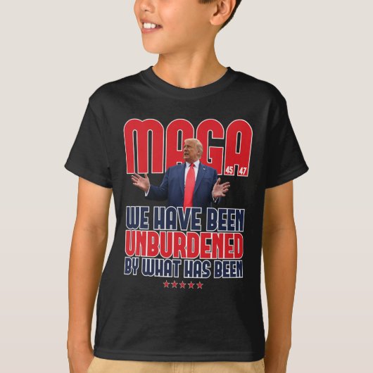 Trump Mega 2024 47e President Onbelaste Meme Des T-shirt (Voorkant)