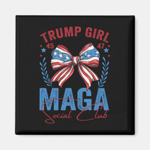 Trump Meisje 45 47 Mega Est 2025 Sociale Club Stem Magneet