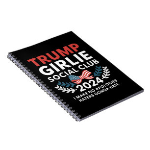 Trump Meisje Coquette Sociale Club Boog Verkiezing Notitieboek