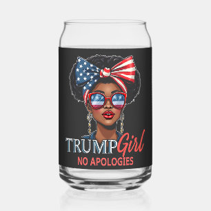 Trump Meisje Geen Excuses Inauguratie Meisjes Krac Blikvorm Glas