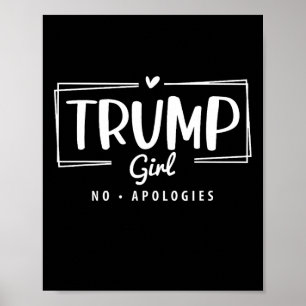Trump Meisje Geen Excuses Verkiezing 2024 Poster