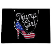 Trump Meisje Hoge Hak Amerikaanse Vlag Bling Patri Groot Cadeauzakje (Voorkant)