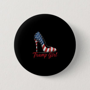 Trump Meisje Hoge Hakken Stilettos Amerikaanse Vla Ronde Button 5,7 Cm