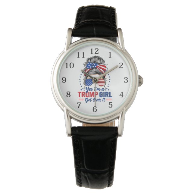  Trump Meisje  Horloge (Voorkant)