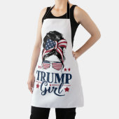 Trump Meisje Messy Bun Trump 2024 Verkiezing Ameri Schort (Insitu)