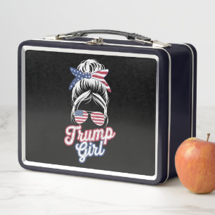 Trump Meisje Rommelige Knot Vintage USA Amerikaans
