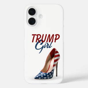 TRUMP MEISJE Vlag Hoge Hak Schoen iPhone 16 Hoesje