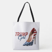 TRUMP MEISJE Vlag Hoge hakken Tote Bag (Voorkant)