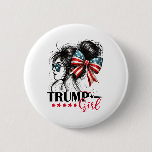 Trump Meisje Wanordelijke Knot Zonnebril Trump 202 Ronde Button 5,7 Cm