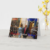 Trump & Melania Joint Armed Forces Honor Guard Kaart (Gele Bloem)