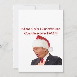 Trump, Melania's kerstkoekjes zijn BAD! Feestdagenkaart