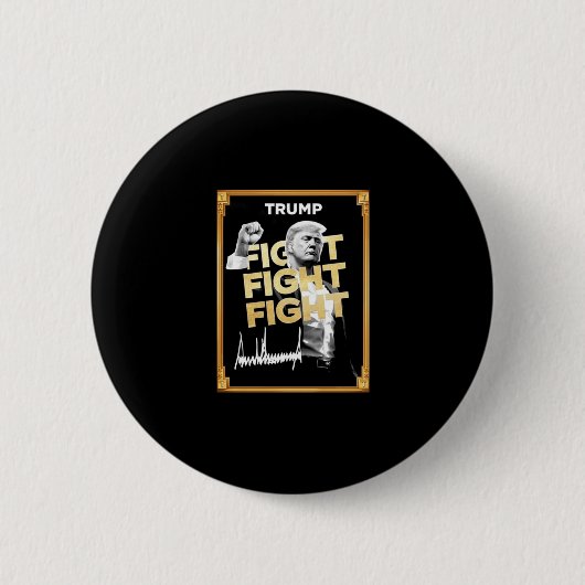 Trump Meme Coin Ronde Button 5,7 Cm (Voorkant)