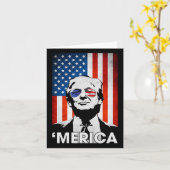 Trump Merica Amerikaanse Vlag 4e Juli Murica Patr Kaart (Gele Bloem)