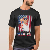Trump Merica Bae Salt Sprinkle American Flag Patri T-shirt (Voorkant)