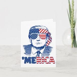 Trump merica T-shirt Trump 4 juli T-shirt Amerika Kaart