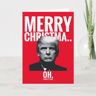 Trump Merry Christmas. O Feestdagen Kaart