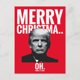 Trump Merry Christmas. O Feestdagenkaart