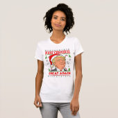 Trump Merry Christmas Shirt, Donald Trump Vrouwen T-shirt (Voorkant volledig)