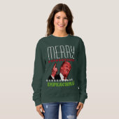 Trump Merry Impeachmas Sweater (Voorkant volledig)