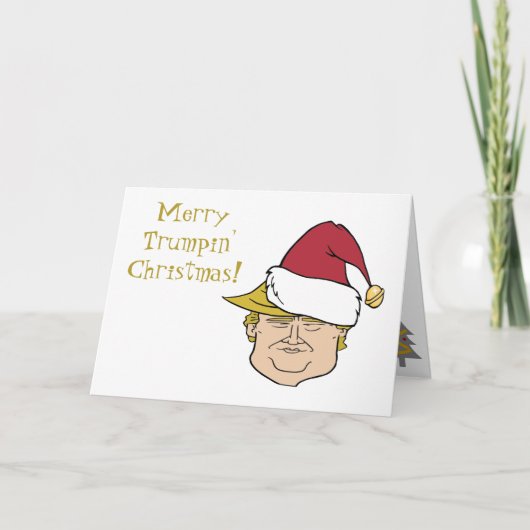 Trump Merry-kerstkaart Bedankkaart (Voorkant)
