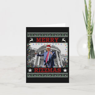 Trump Merry Rizzmas Grappige Trump Dance Ch Kaart
