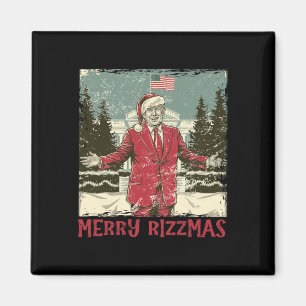 Trump Merry Rizzmas Grappige Trump Dance Chr Magneet
