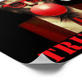 Trump Merry Rizzmas Trumpmas Grappige kerstbubbel Poster (Hoek)