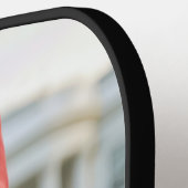 Trump met het rode MAGA-Pet Pickleball Paddle (Links Detail)