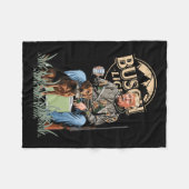 Trump met hond eend watervogels jagen camo preside fleece deken (Voorkant (Horizontaal))