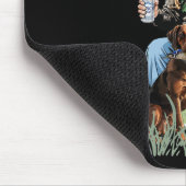 Trump met hond eend watervogels jagen camo preside muismat (Hoek)